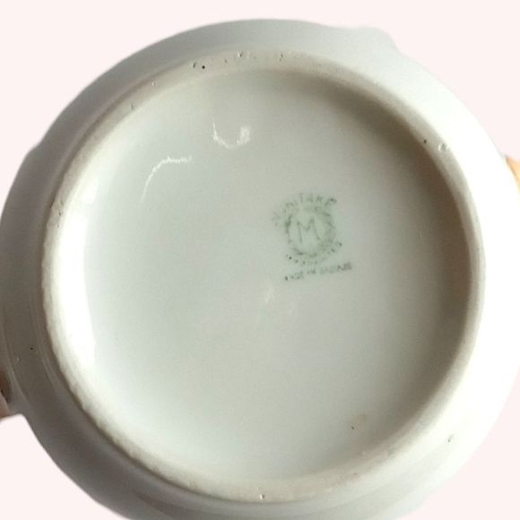 Vintage Noritake Lusterware Sugar Bowl Signed M Handpainted - Picture 4 of 7